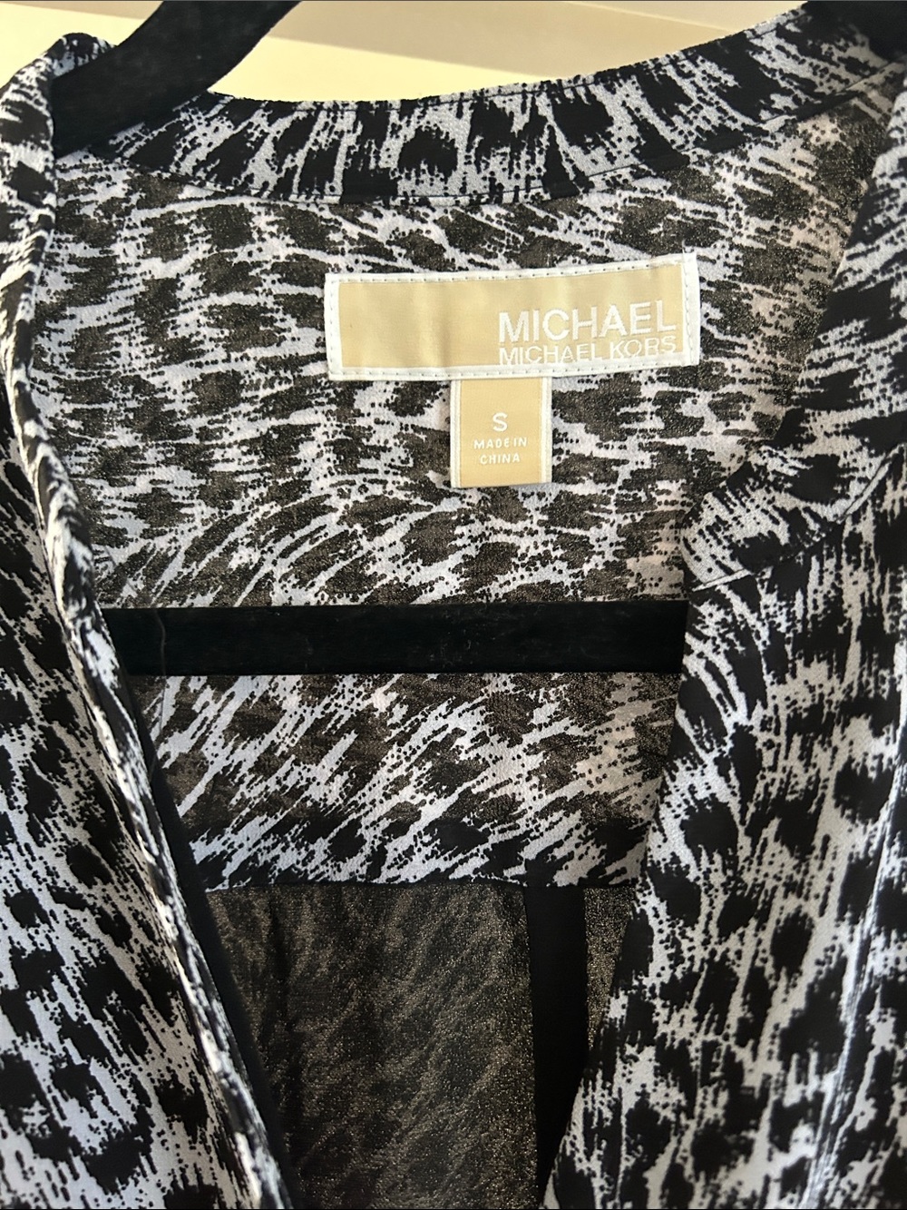 Michael Kors Black & White Animal Print Printed Sleeveless Jumpsuit EUC - Picture 3 of 5